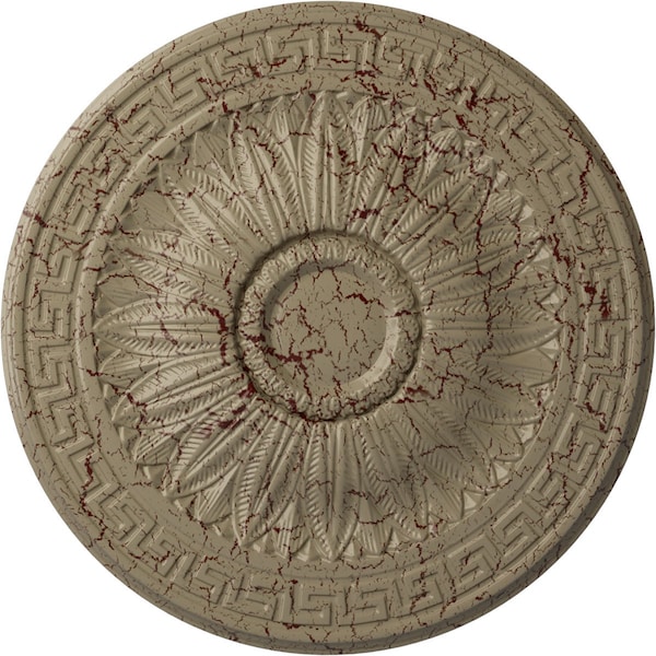 Ekena Millwork Randee Ceiling Medallion (Fits Canopies up to 3 7/8"), 20"OD x 1 3/8"P, Gobi Desert Crackle CM20HAGDC - main